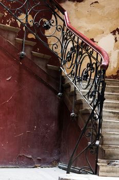 Old staircase in Tbilisi houses of 18-19 centuries, Republic of Georgia