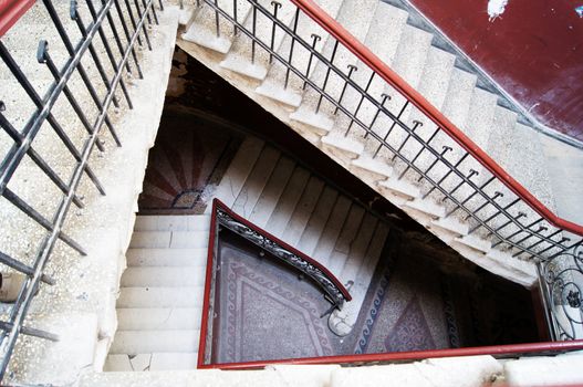 Old staircase in Tbilisi houses of 18-19 centuries, Republic of Georgia