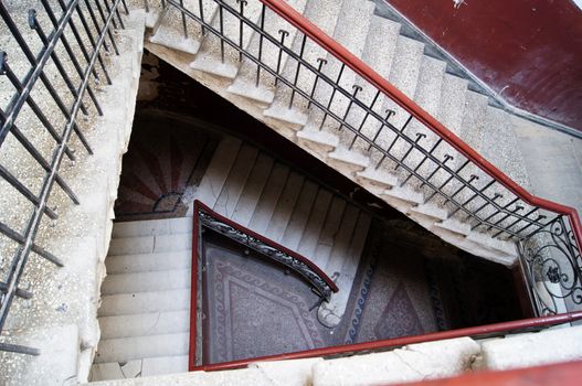 Old staircase in Tbilisi houses of 18-19 centuries, Republic of Georgia