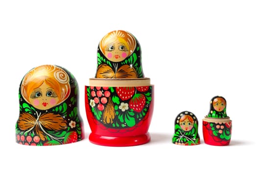 Russian toys  Nesting Dolls also known as Babushka or Matreshka