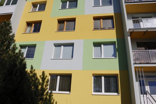 Apartment Building before and after reconstruction