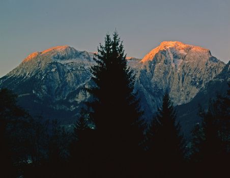 Sunset at German Alps