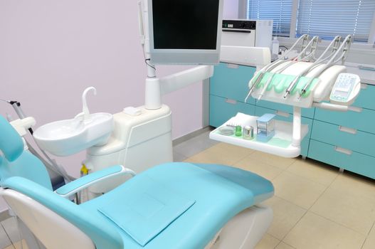 Modern interior of a dentist office
