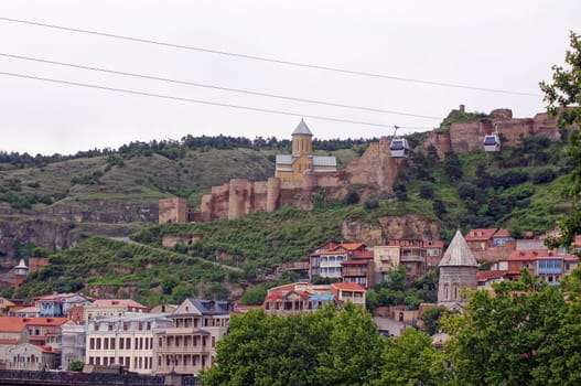 Traditional carving balconies of Tbilisi, Kalaubani area