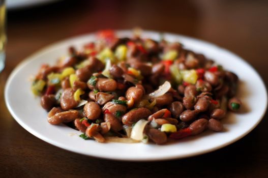 Lobio: georgian dish with french beans