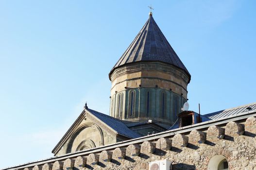 Georgia - Mtskheta - Sveticxoveli castle-cathedral, one of the symbols of Georgia