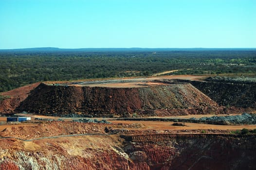 Gold mine open pit hills, Cobar, Australia