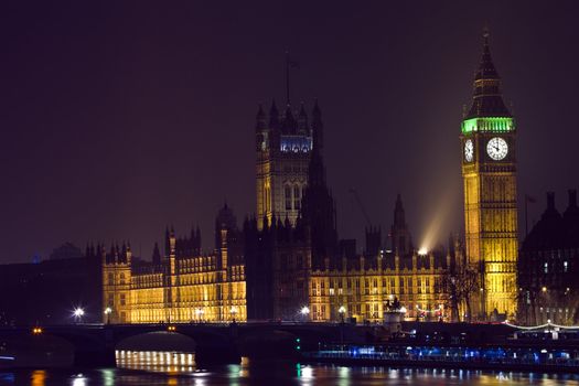 The beautiful Houses of Parliament in London.