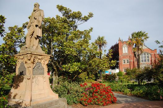 Monument in Park, Ashburton town, New Zealand