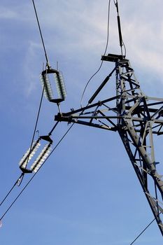 Lines with high voltage