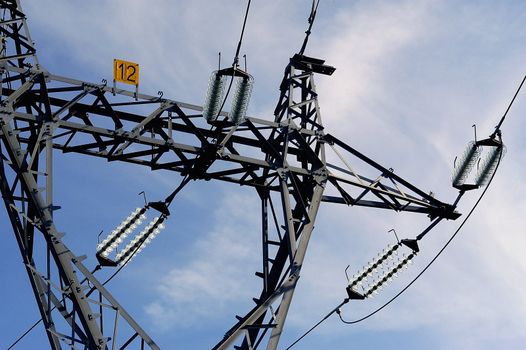 Lines with high voltage