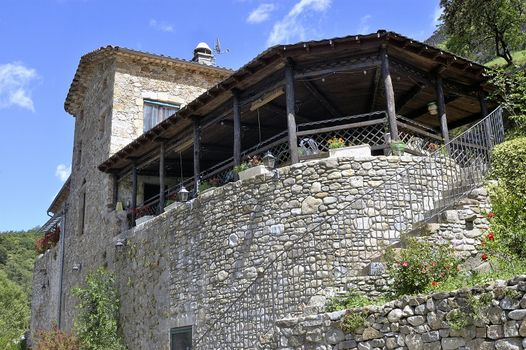 the mill of Corbes in France in the area of the Cevennes