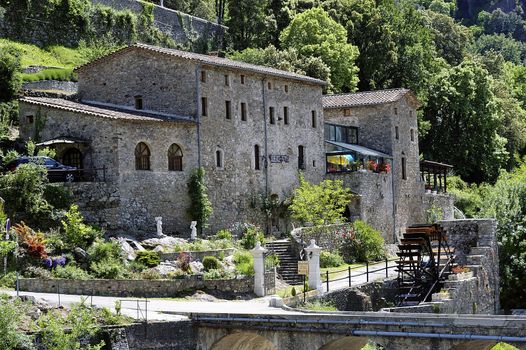 the mill of Corbes in France in the area of the Cevennes
