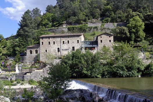 the mill of Corbes in France in the area of the Cevennes