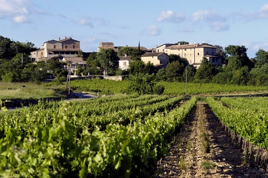 Sommieres village in the French department of Gard