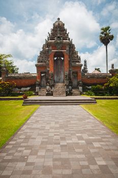 Main gate to Pura Taman Ayun - hindu temple near Mengwi, Bali, Indonesia