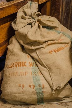 traditional jute bag with pepper