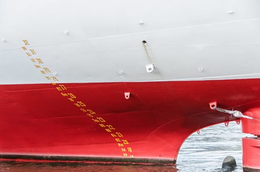 stern of a cargo vessel