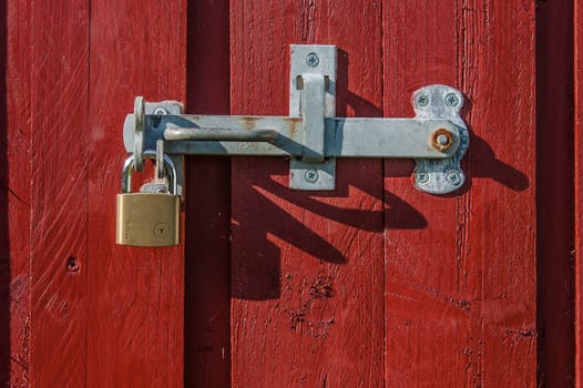 Bar and lock with padlock in Denmark