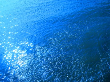 Clear blue ocean water