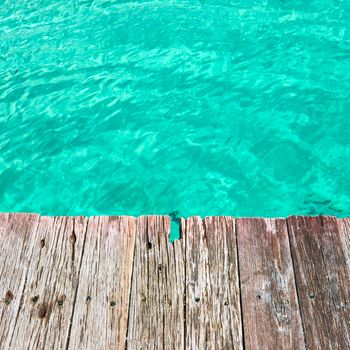 Jetty by the sea background