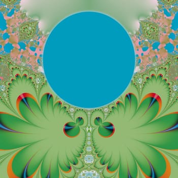 Original floral background, abstract spring garden with a place holder for your text