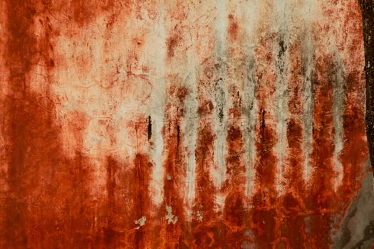 Red paint texture on wall grunge for background