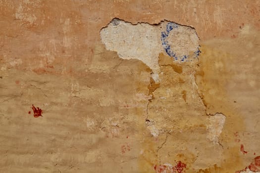Red paint texture on wall grunge for background