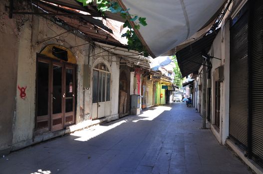 closed bazar, taken in Pergamon, Turkey