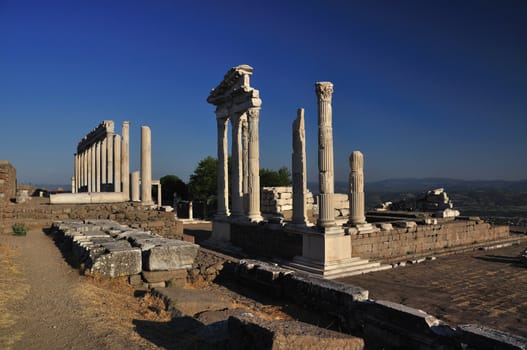 Ancient Greek City of Pergamon in Bergama, Anatolia, Turkey 