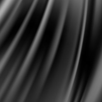 Black abstract satin curtain background