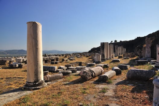 Ancient Greek City of Pergamon in Bergama, Anatolia, Turkey 