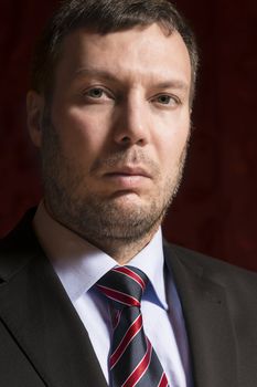 Portrait of an legant man with suit and tie