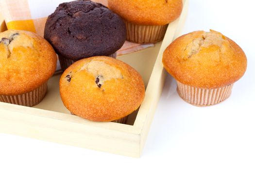 muffins, on white background