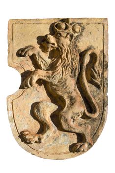 Coat clay with Bavarian lion