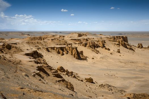 Flaming Cliffs Mongilia in Gobi desert