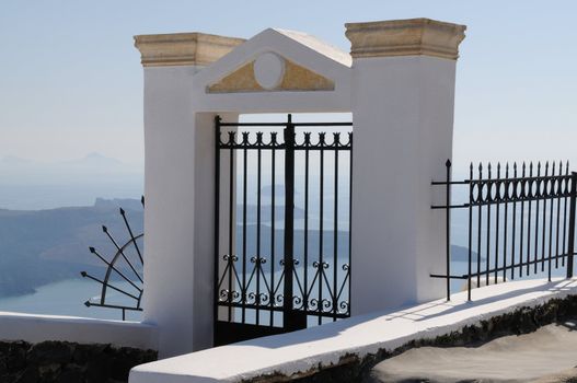 Gate on Santorini