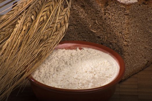 barley with bread and farina