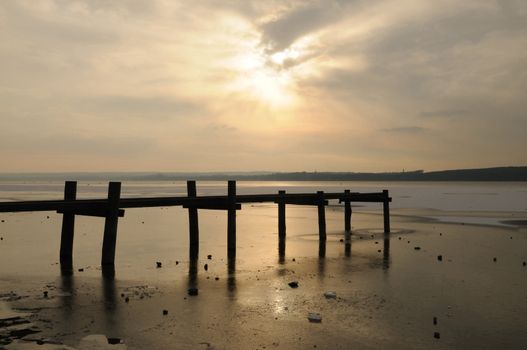 Ammersee on a cold evening mood