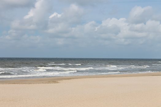 Summer beach in the Netherlands