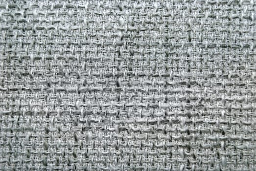 Natural grey burlap texture background, close up