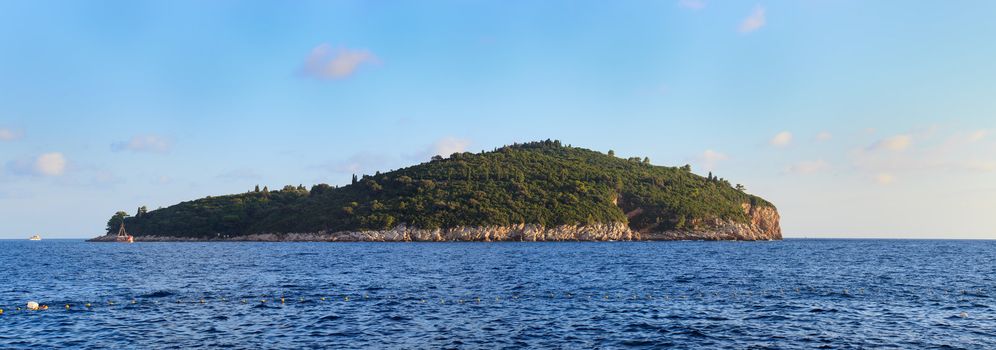 View of Lokrum Island near Dubrovnik, Croatia