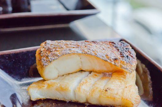 Japanese grilled cod fish ( gindara )