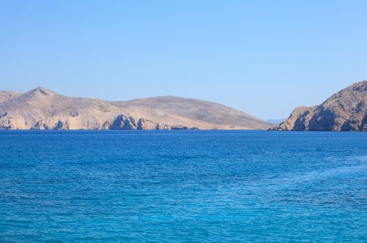 View of Baska, Krk island in Dalmatia - Croatia