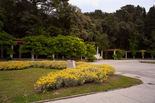View of Miramare park in Trieste