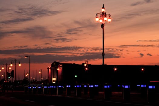 View of the road in the city of Trieste