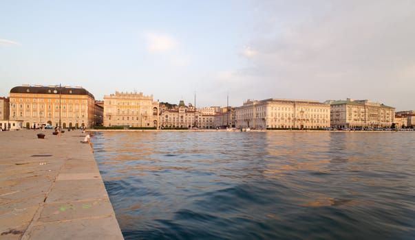 View of Piazza Unità d'Italia, Trieste - Italy