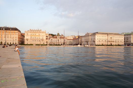View of Piazza Unità d'Italia, Trieste - Italy