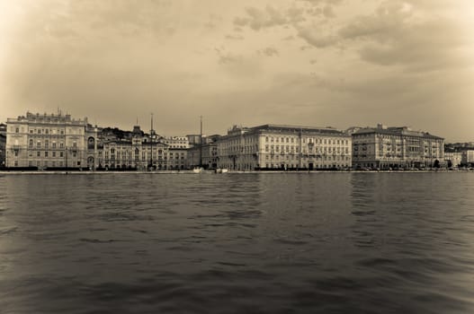 View of Piazza Unità d'Italia, Trieste - Italy