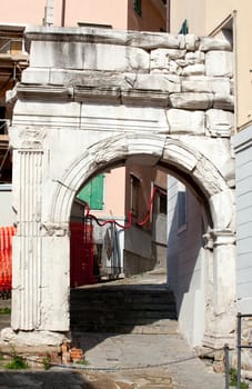 The Arch of Richard, Roman monuments in Trieste - Italy